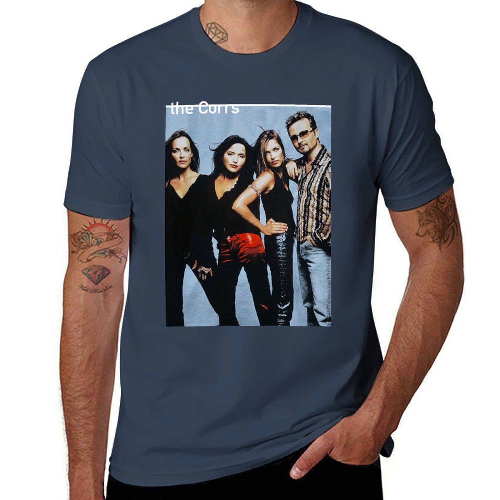 Vintage 90s The Corrs Band Tour Tshirt Work Wear Short Sleeve Tshirt S