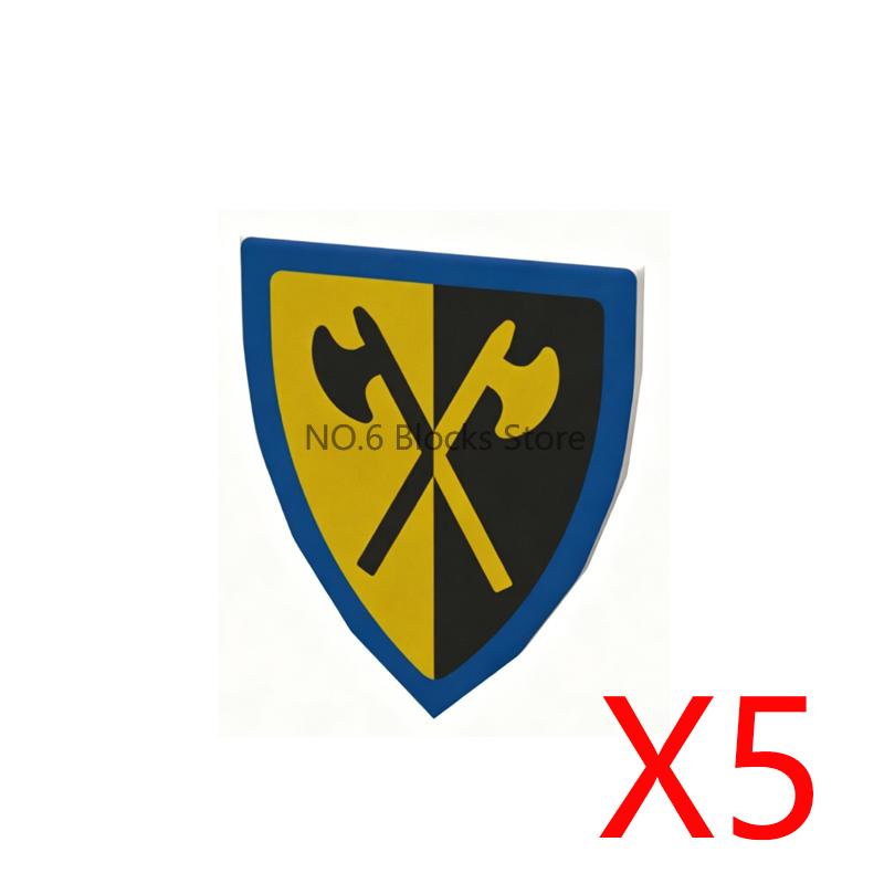 Medieval Military Castle Knight Accessories Building Block Roman Figure Soldier Crusader Viking Shield Armor Eagle Brick Toy S01