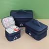 Large Capacity Travel Medicine Bag - Double Layer Portable First Aid Storage
