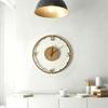 11 Inch Silents Rustics Wooden Wall Clock Battery Operated,Analog Wall Clock for Living Room Bedroom Kitchen Home Decors