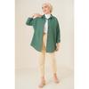 Chemise Basic Oversize Vert