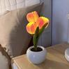 LED Tulip Night Light - Simulated Flower Bouquet for Bedroom Decor and Creative Father's Day Gift
