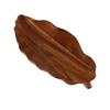 Japanese Style Serving Platter Smooth Surface Dessert Tray Wooden Leaf-Shaped Serving Plate Sushi