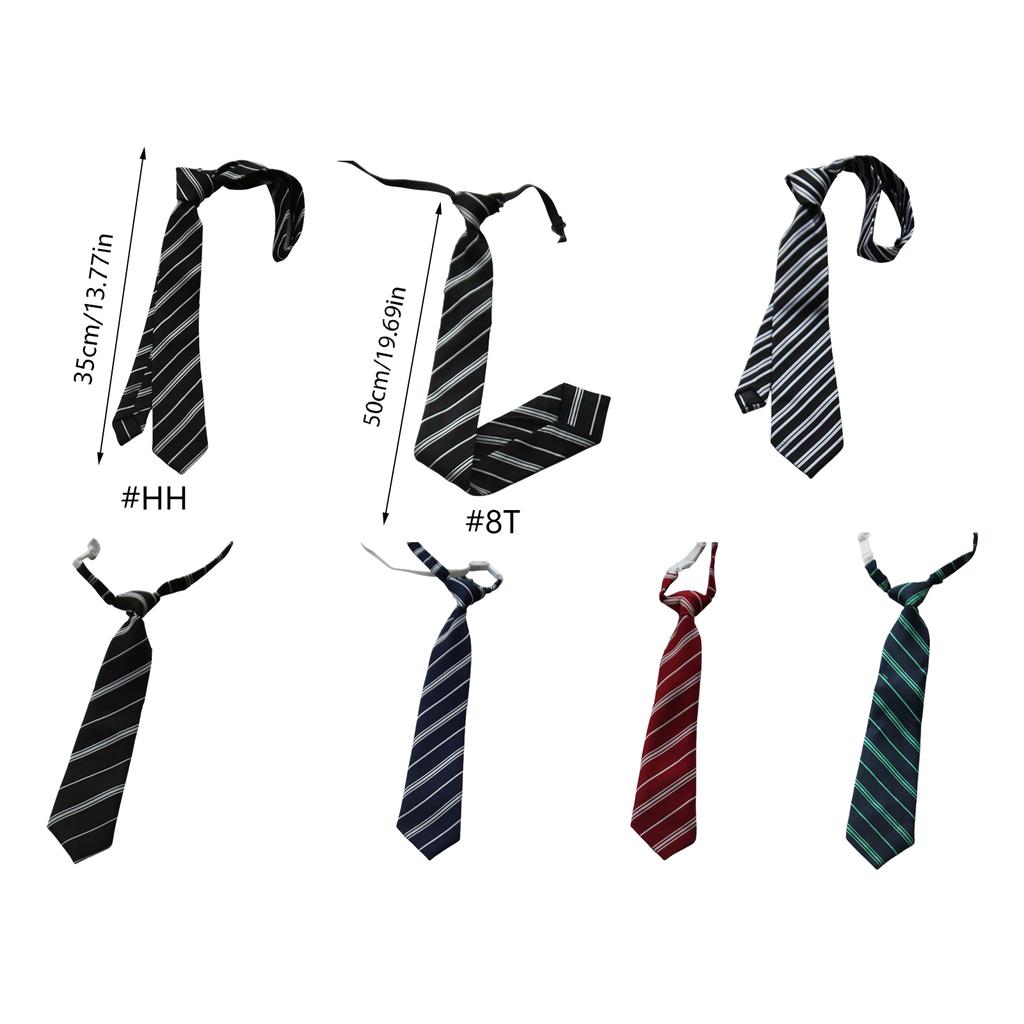 Japanese Stripe Necktie Business Multicolor Necktie Casual Versatiles Ties for Business Meetings