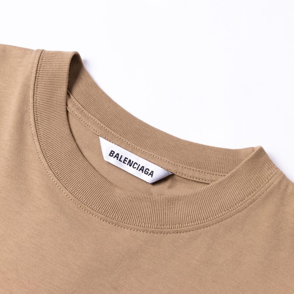 Balenciaga Logo T Shirt 'Oat' 612965TJV879504