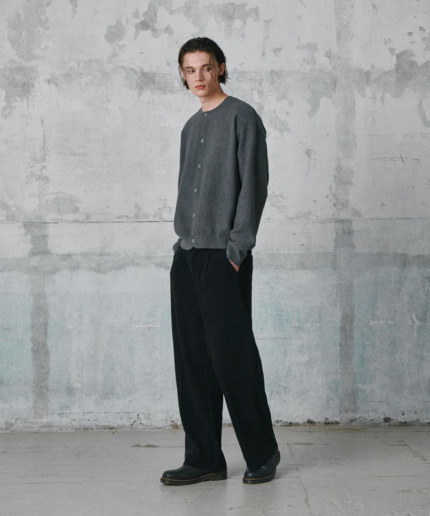 GLW Comfort Elastic Corduroy Pants Black