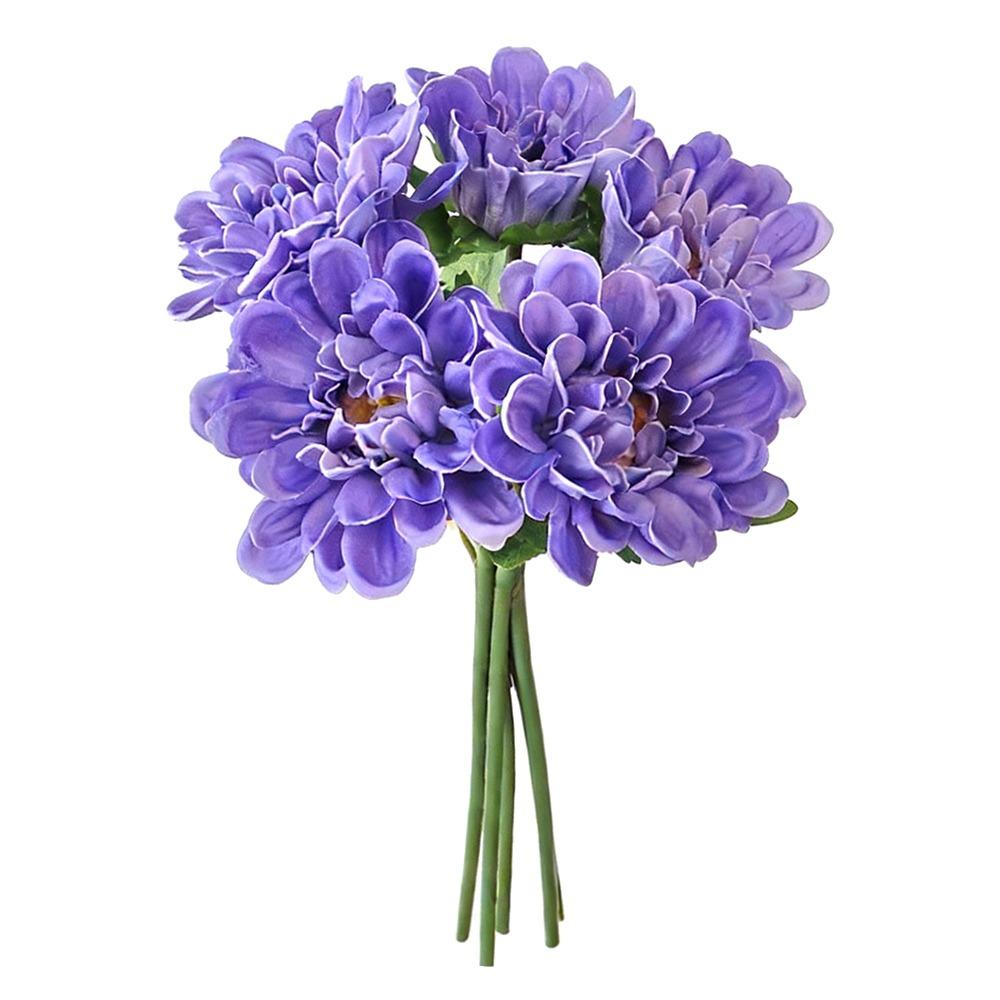 Creative 5 Heads Daisy Artifcial Flower PU Floral Arrangement Simulation Sunflower Daisy Multicolor Photo Props Faux Flower Gift