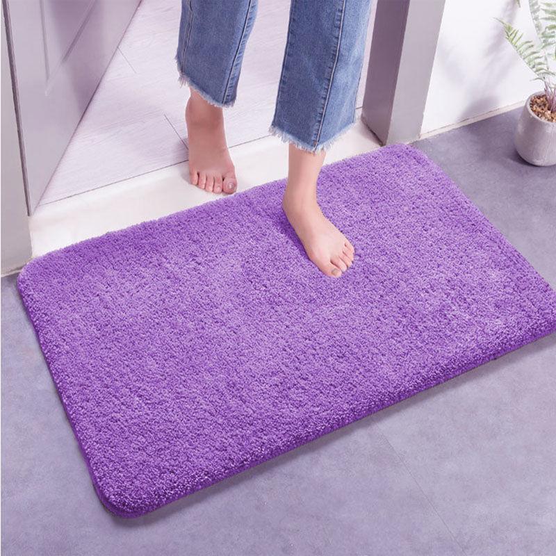 Extra dicke Flusenfaser Badematte Duschraum Teppichmatte Chenille Badezimmer Bodenmatte Toilette saugfähige Eingangs-Türvorleger
