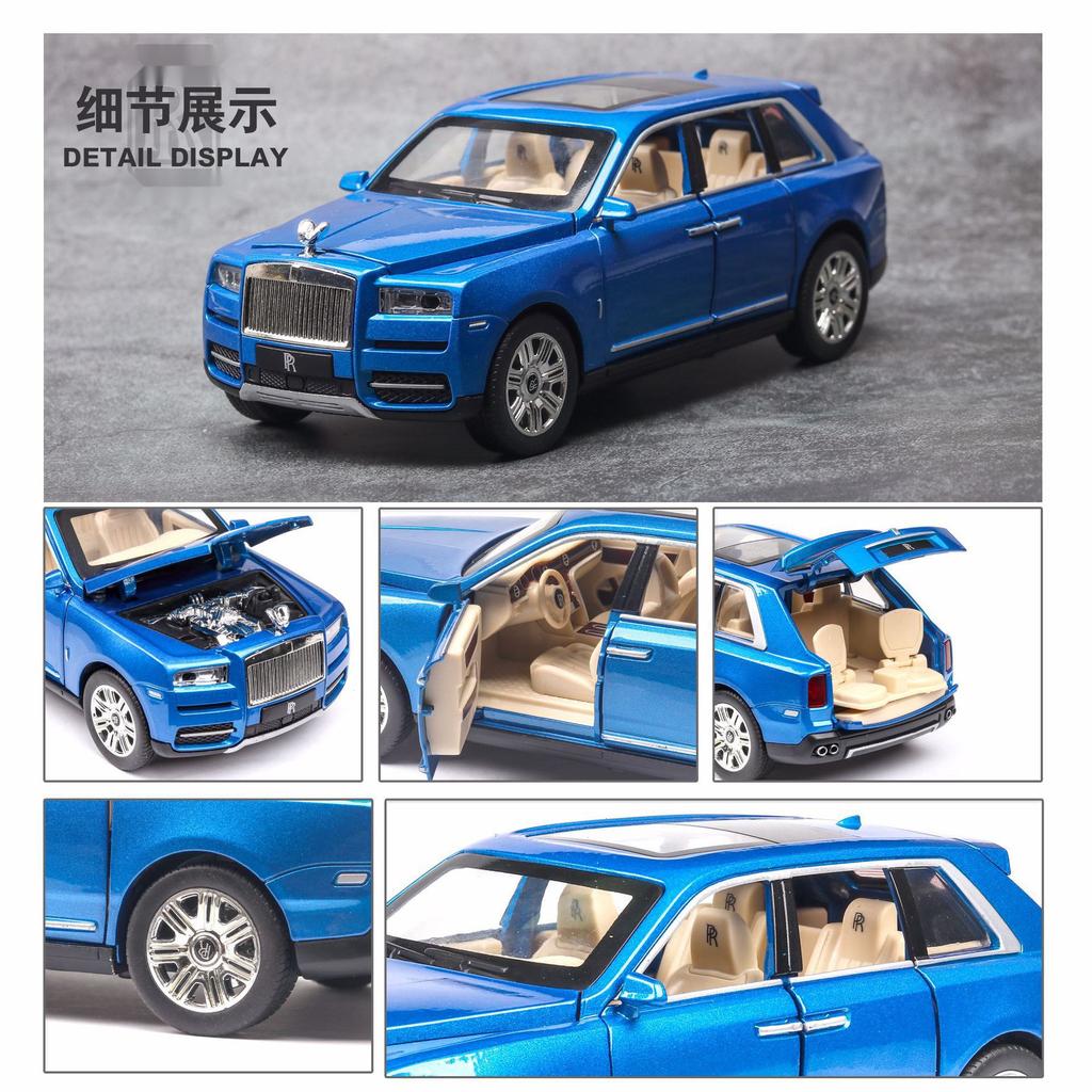 1:24 Cullinan Suv Suv Alloy Luxy Car Model Diecasts Metal Toy Car Model Simulation Sound And Light Gift