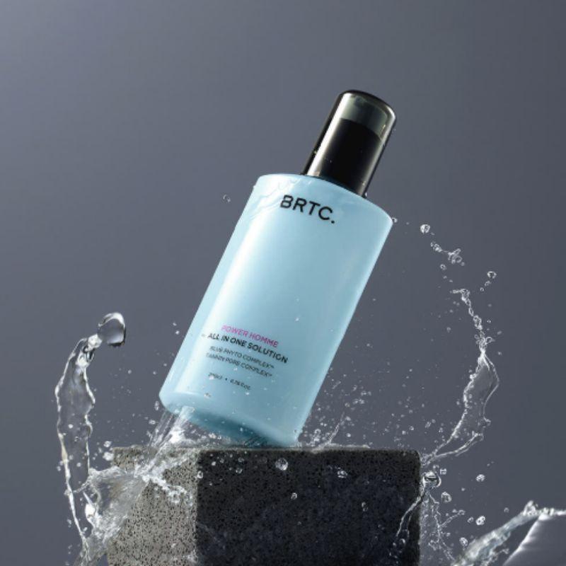 BRTC Power Homme All-in-One Men’s Skincare Set 200ml + 50ml – Hydrating, Soothing & Anti-Fatigue Korean Cosmetics
