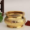 Small Ceramic Buddha Incense Burner with Golden Sand