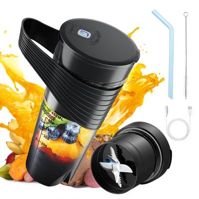 Portable Blender Cup for Smoothies Shakes Portable Juicer USB Rechargeable for Travel 460ml