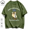 GentleUnisex Duck Like Free Print T-Shirts O-Neck Loose Short Sleeve Trendy Cotton Vintage Sportswear Unisex Soft Summer Top