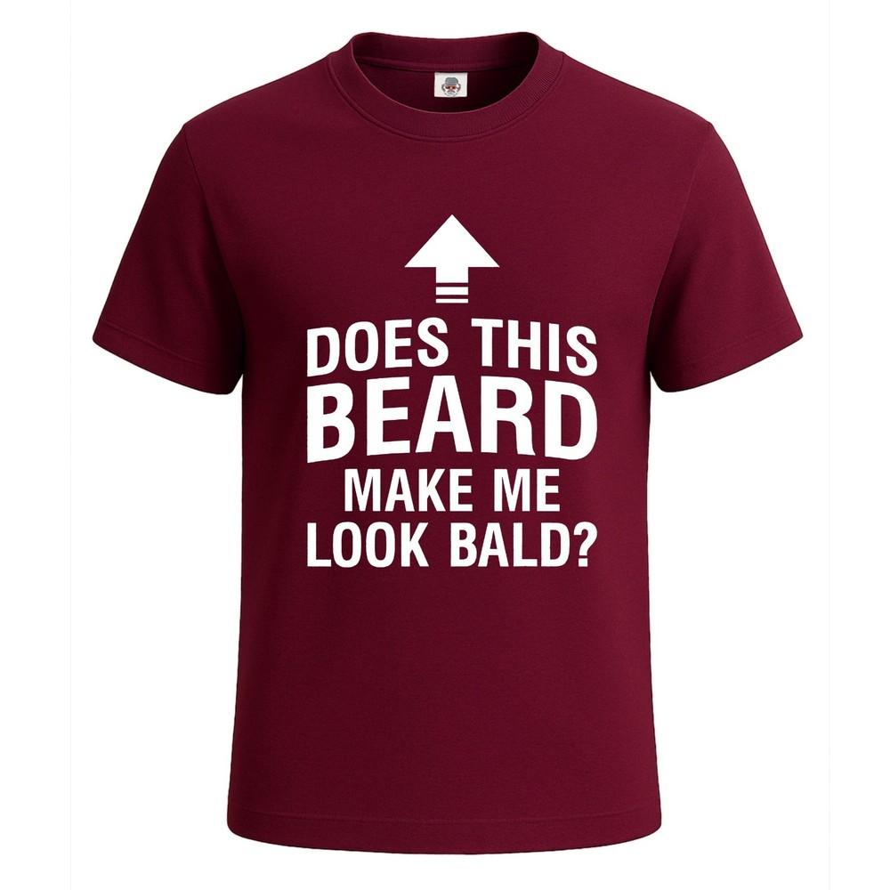 Does this beard make me look bald mens tshirt novelty gift tee top 2XL