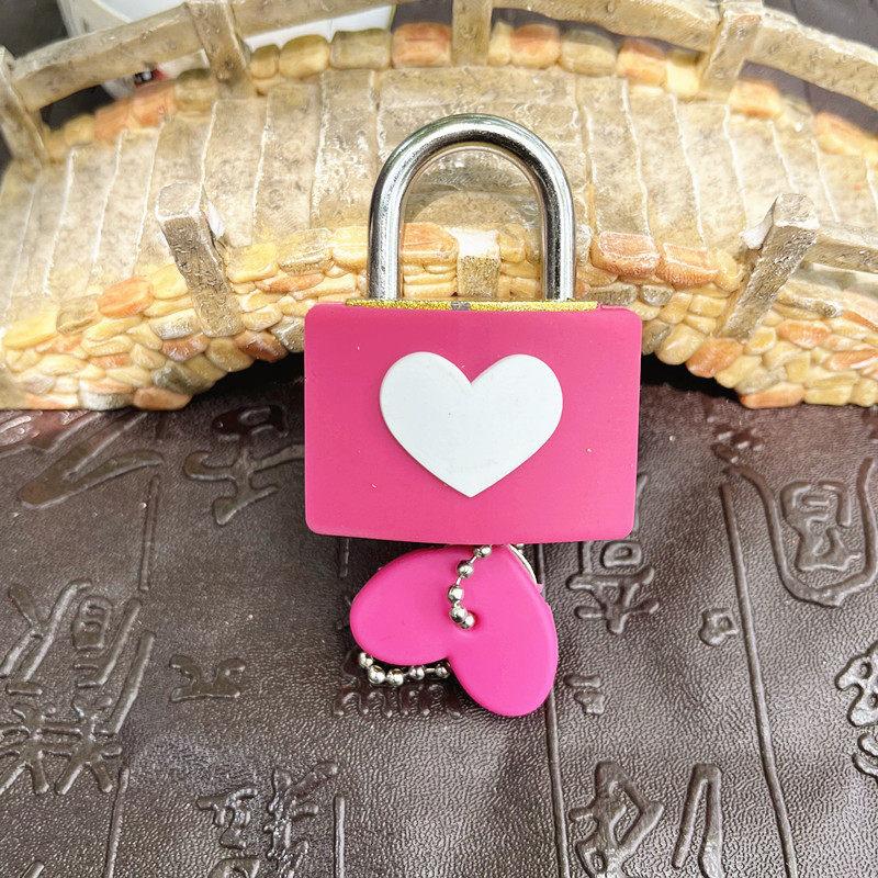 Luggage Lock Portable Anti-theft Colorful Concentric Heart Design Lock for Gym Locker Travel Backpack Baggage