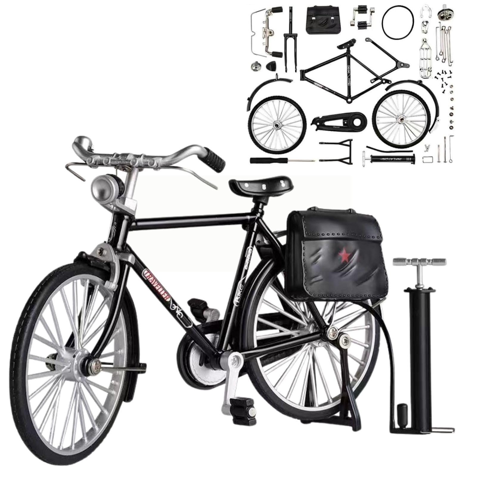 

MORYTRADE Масштабная литая модель велосипеда Ретро Антикварный Эпоха Сёва Черный 1/10 Игрушка, Модель, Сборная,