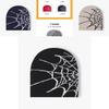 Trendy Spider Web Design Knit Hat Perfect For Winter Season