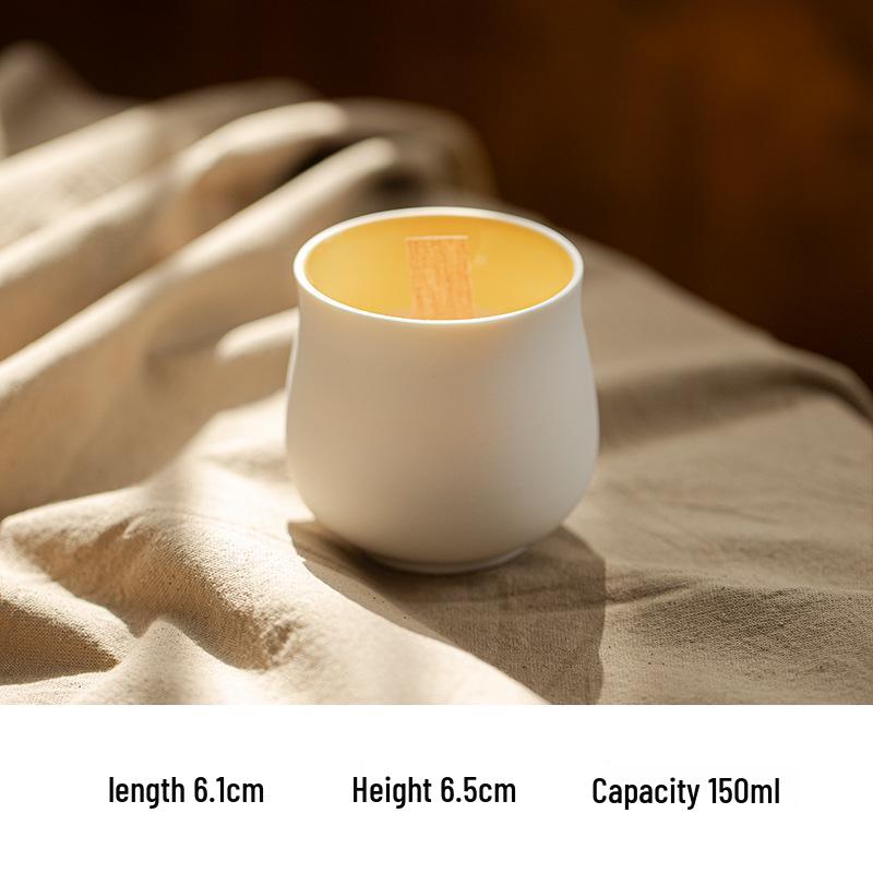 High-Grade Colored Ceramic Candle Cup - Simplistic DIY Aroma Soy Wax Container