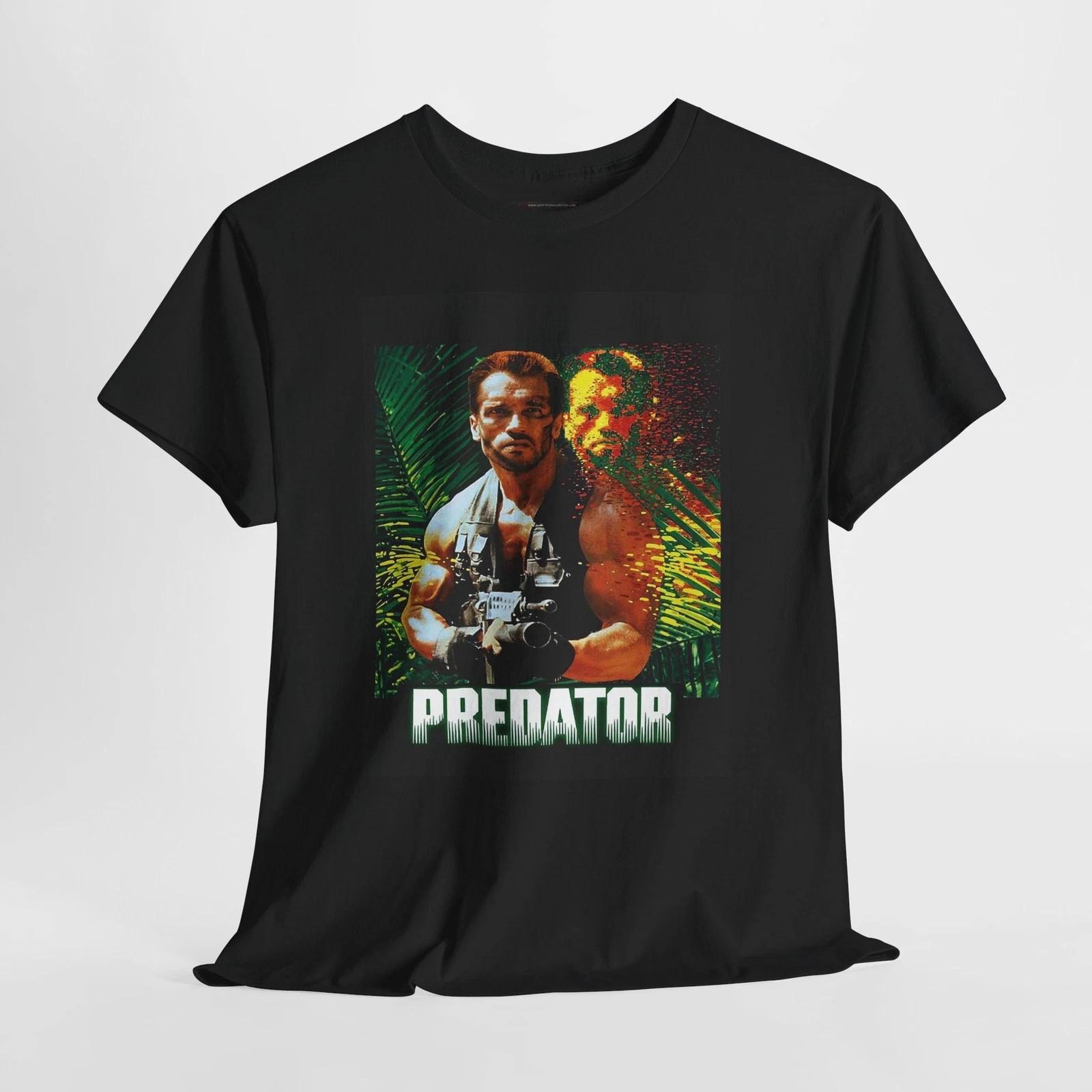Predator 1987 Retro Movie Poster Horror Unisex Graphic T-Shirt S