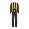 Family Matching Halloween Print Pajama Set Long Sleeve Top and Pants for Parents and Children