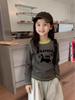 Herbst & Winter Mädchen Cartoon Baumwolle Langarm T-Shirt - 2025 Neue Mode Rundhals Oberteil