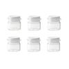 3/6/10Pcs Cosmetic Jars Travel Glass Containers Clear Buttercream Bottles With Lids & Inner Plug Mini Refillable Boxes