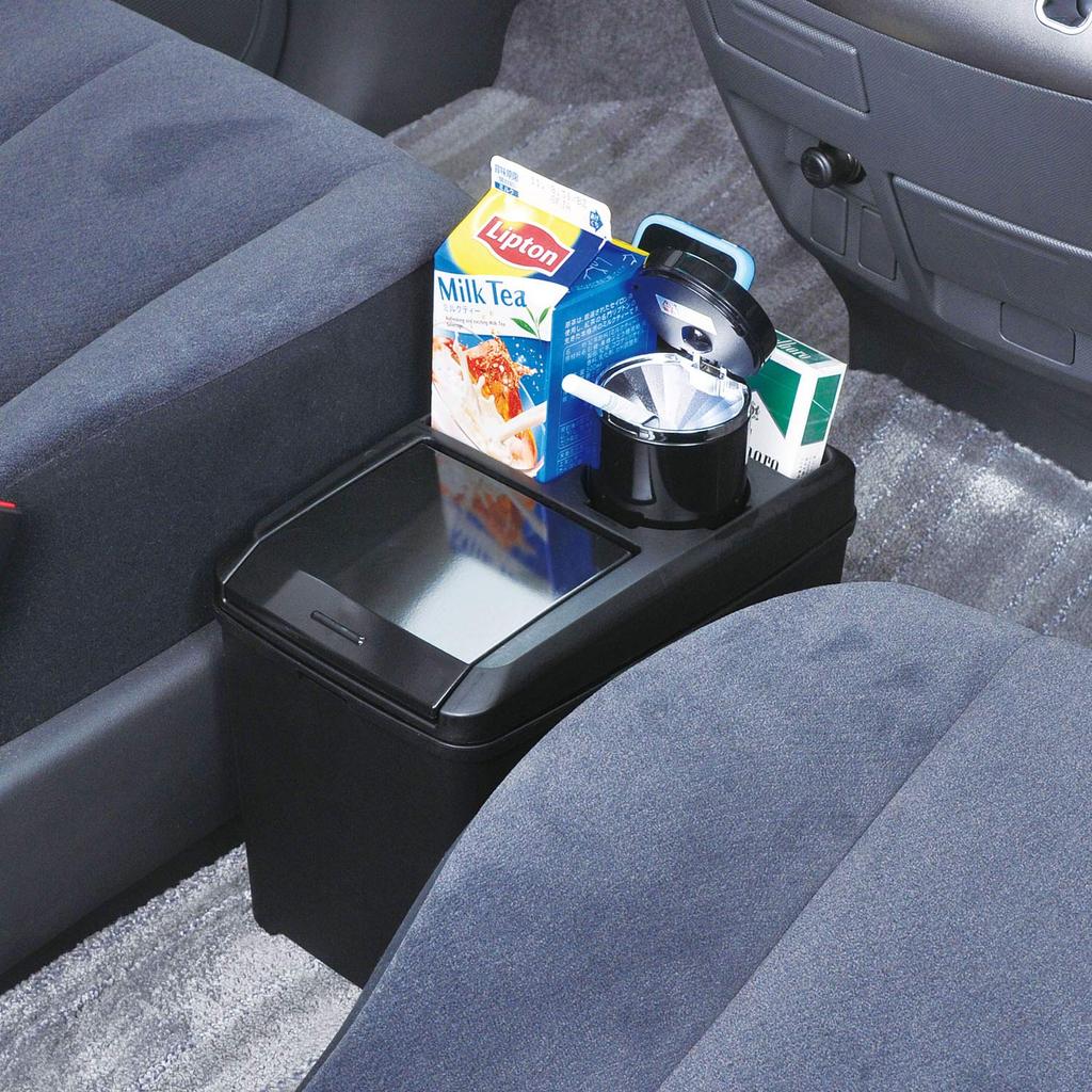 SEIWA Auto Müll mit Getränke W734 Dose, Groß, Gewicht, Schwarz,