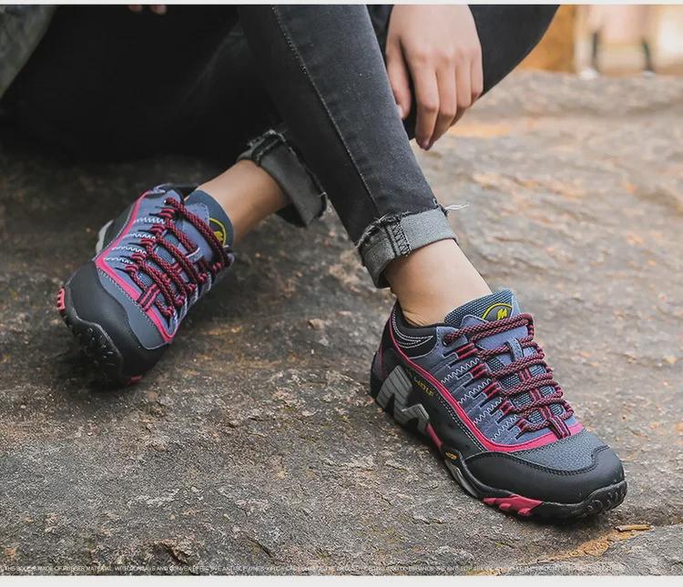 Cross-Border Fashion Trend Large-Size Couple Hiking and Casual Lace-Up Shoes