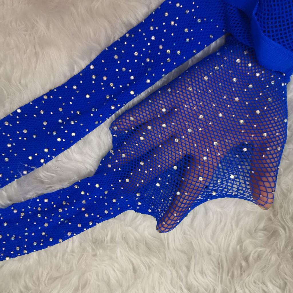 Fashion Shiny Rhinestone Diamond Thigh Women Black Night Stockings Sexy Mesh Fishnet Pantyhose Pantyhose Lingerie Hosiery