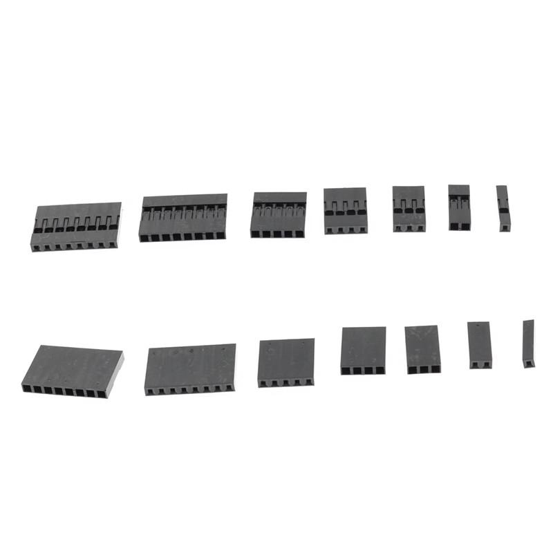 310Pcs/set 2.54mm Male+Female Dupont Wire Jumper Line Cable 1/2/3/4/5/6/8 Pin Header Connector Housing Electronic DIY Kit 310Pcs