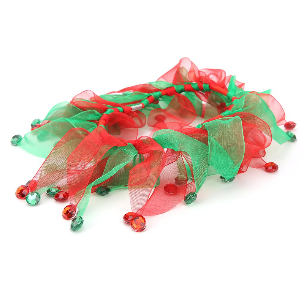 Chicken Dress Colorful Collar Hens Red and Green Matching Dress for Chicken Festivals