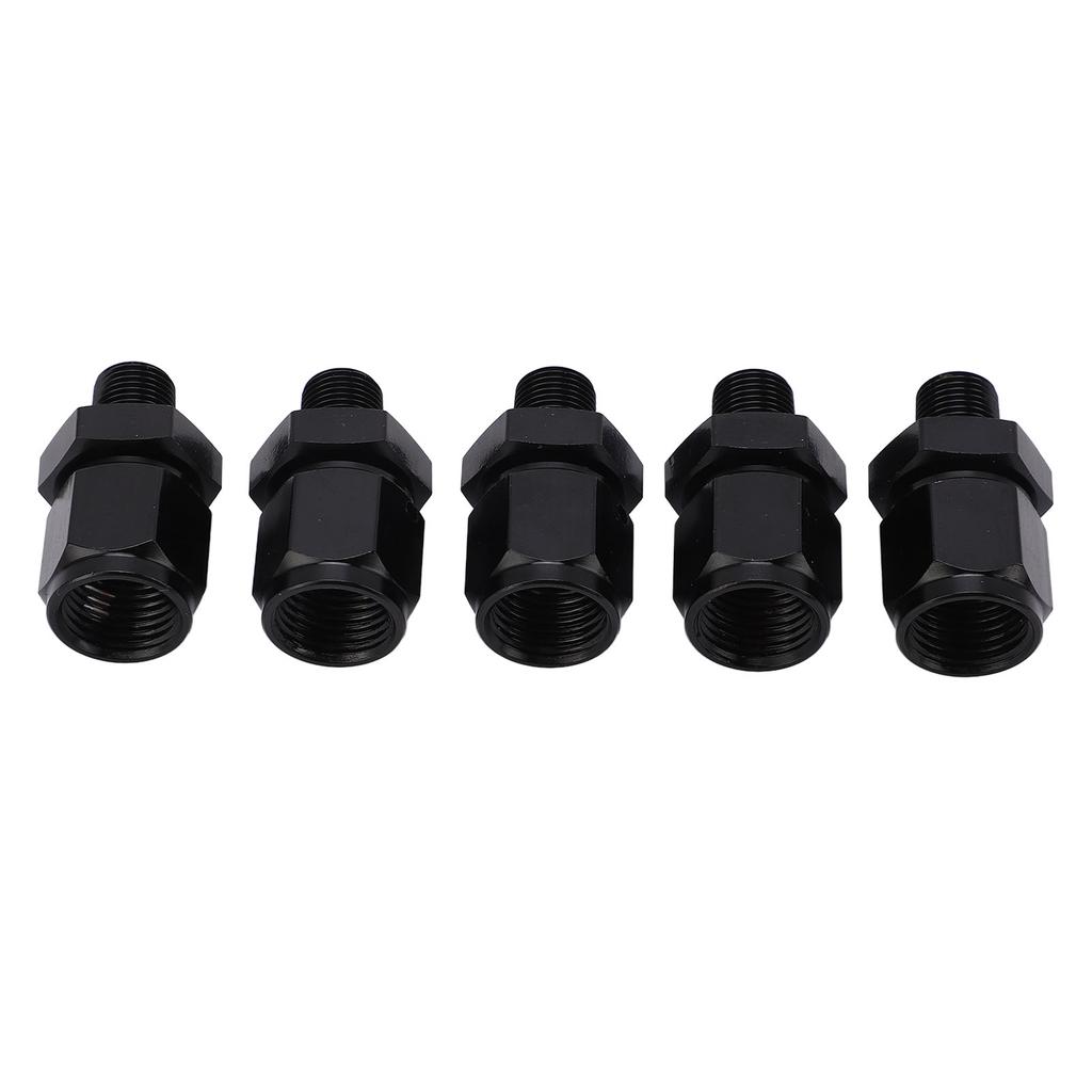 5 Pcs Adapter Fitting Aluminium Alloy 6AN Female Thread To 18 NPT Male Thread Swivel Adapter