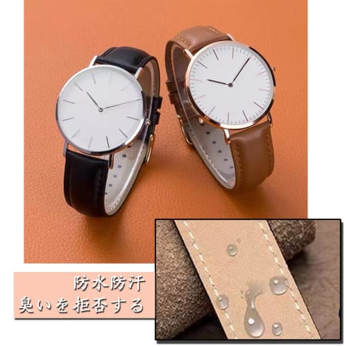 PUTCENDI Replacement Leather Watch Strap, 10mm, 12mm, 14mm, 16mm, 18mm, 20mm, 22mm, 24mm, 6 Colors, Includes Tool and Box (Pink, 22mm)