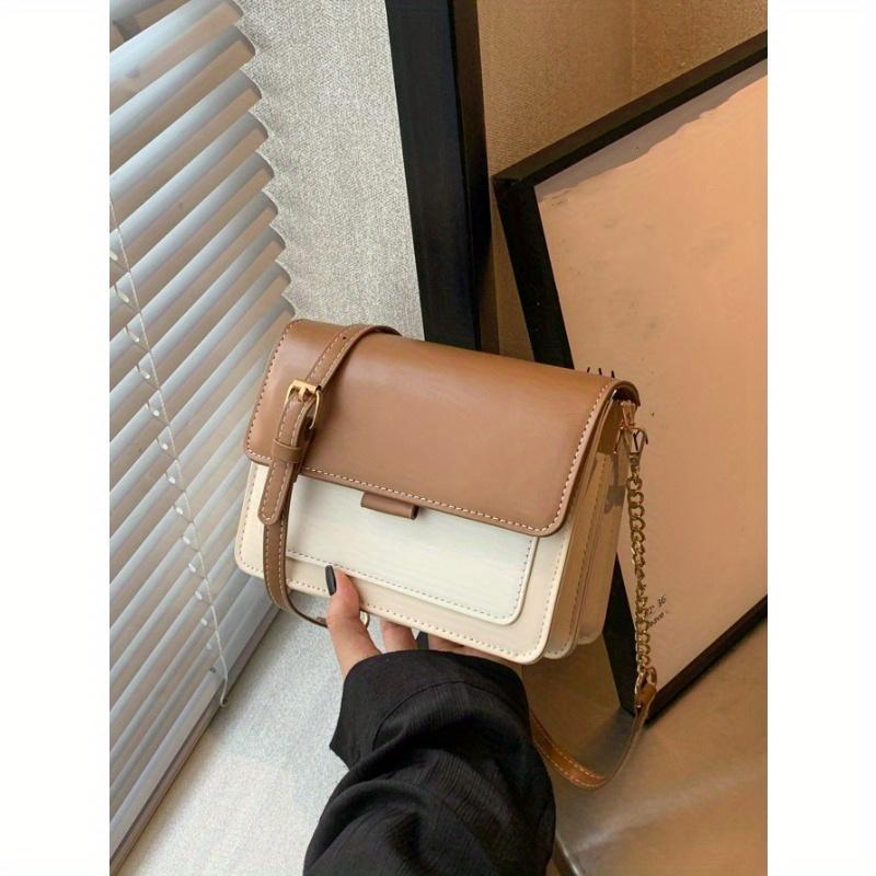 

Модная минималистичная сумка через плечо с цветными блоками one-size