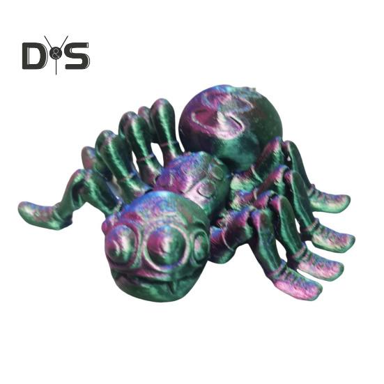 Spider Model 3D Printed Action Toy Realistic Looking Vibrant Color Insect Spider Fidget Toy Photography Prop