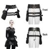 Gearduke Women's Steam Punk Pu Leather Waist Bag With Vintage Phone Holder Trendy Cross-border Fashion