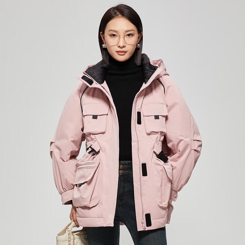 Tatu Women's Multi-Pocket Hooded Down Jacket