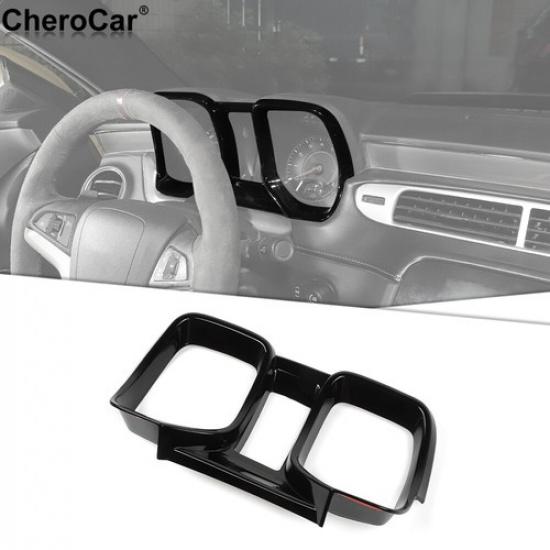 Dashboard trument Cover Trim Accessories for Chevrolet Camaro 2010-2015 Black