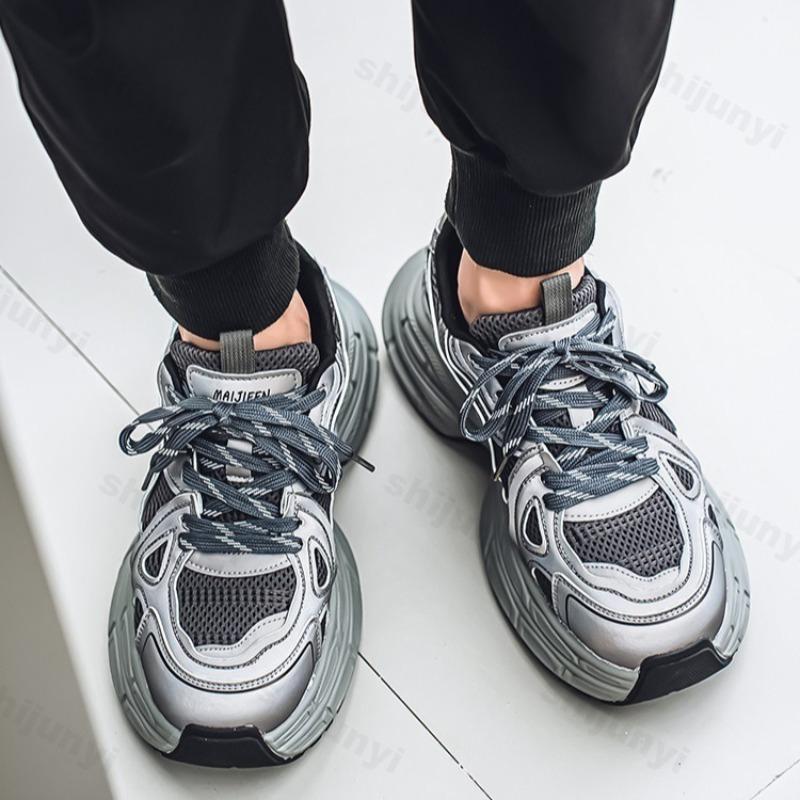 Fashion 2025 New Summer Mesh Breathable Versatile Thick Sole Casual Shoes Fashion Trend Low Top Sports Shoes Comfortable Chunky sneakers