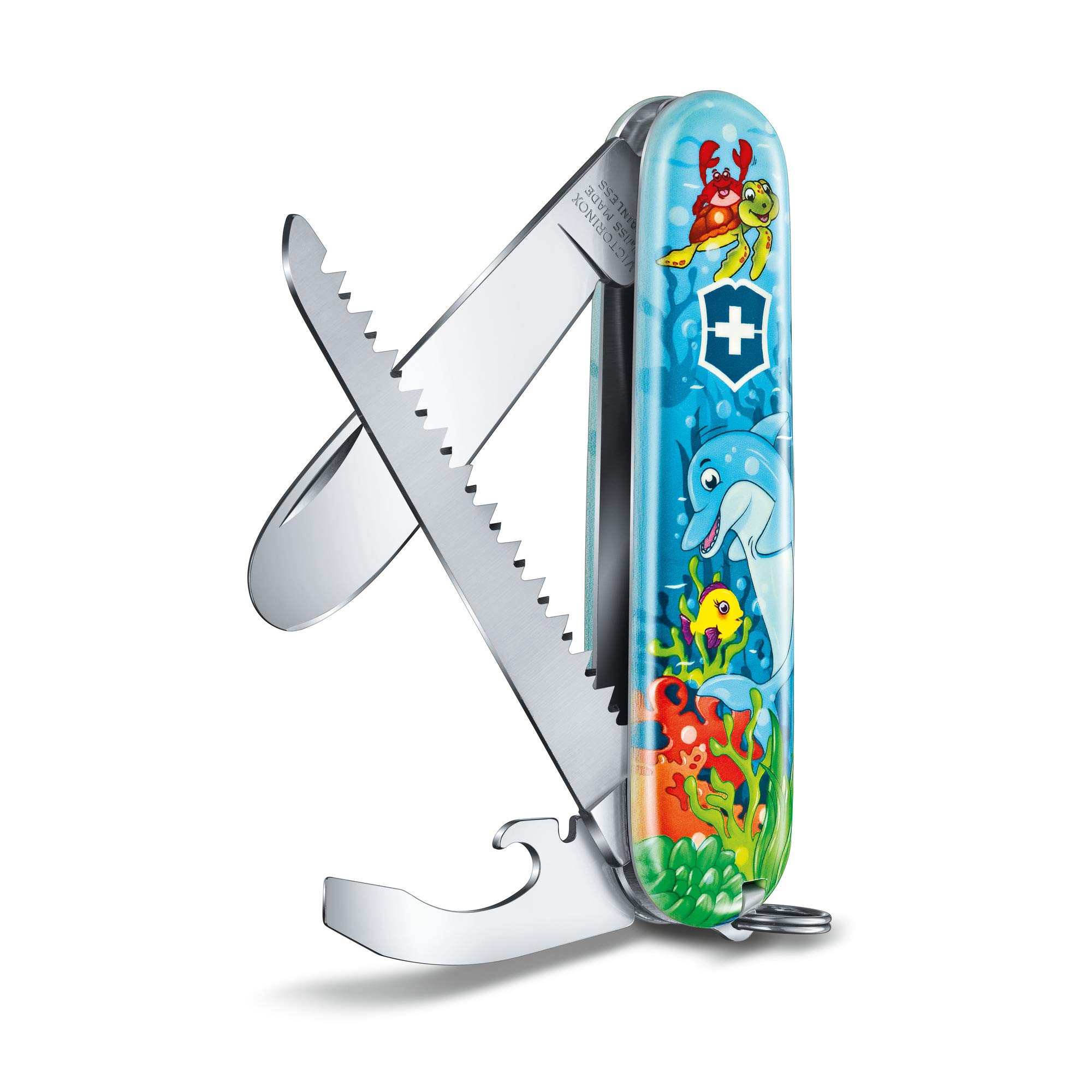 

VICTORINOX Нож для детей, для улицы, My First Victorinox Animal Edition Дельфин [Гарантия включена] 0.2373.E1