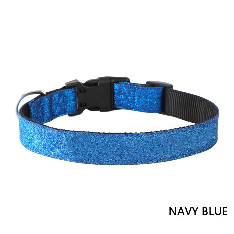 

Bling Multicolor Nylon Durable Adjustable Pet Collars,Fashion Leather Glitter Dog Collar for Cat And Dog Accessories Pet Collar S neck 25-40cm