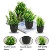 4er-Pack Mini-Topf-Kunstpflanzen - Dekorative künstliche Pflanzen für Zuhause und Büro