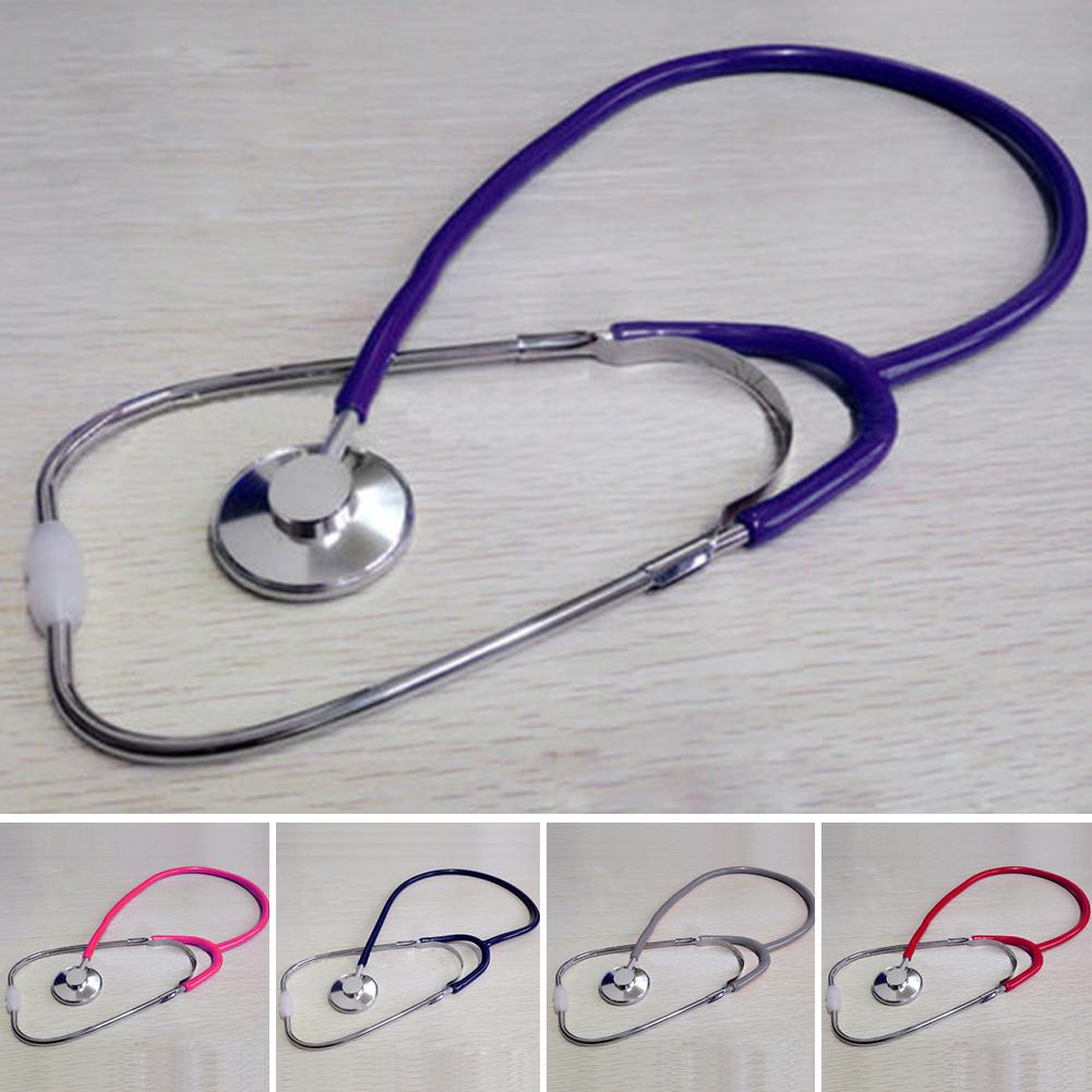 60cm Single EMT Headed Stethoscope Doctor Nurse Aid Vet Medical Monitor Tool
