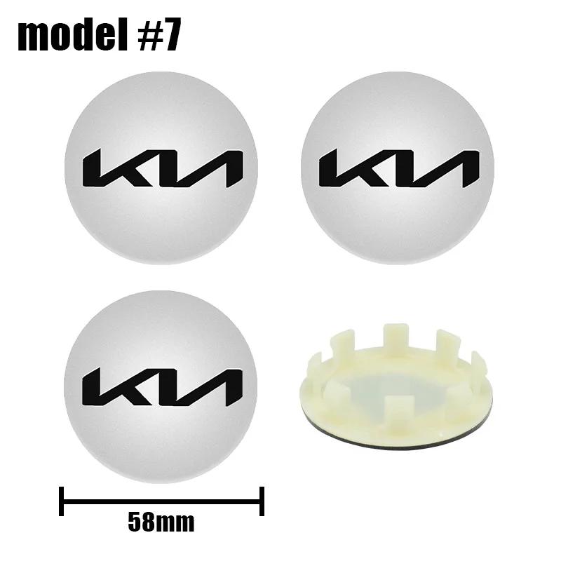 4pcs 58MM Car Wheel Hub Center Caps 54mm 56mm For Rim Cover For KIA K3 K5 Rio Sportage Ceed 3 4 K5 Picanto Optima Sorento