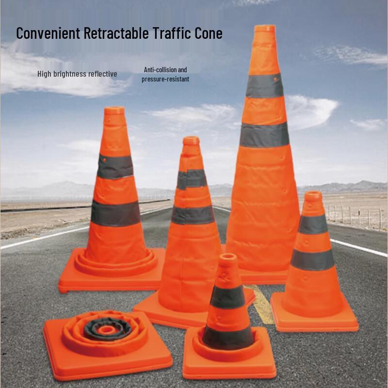 Foldable Retractable Reflective Traffic Cone