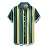 Men'S Casual Lapel Beach Holiday Wear Fashion Shirt Hawaiian Short-Sleeved Shirt