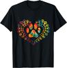 Tie Dye Love Dog Paw Print Heart Animal Lover TShirt 100 Cotton ONeck Short Sleeve Summer Casual Mens Tshirt Streetwear