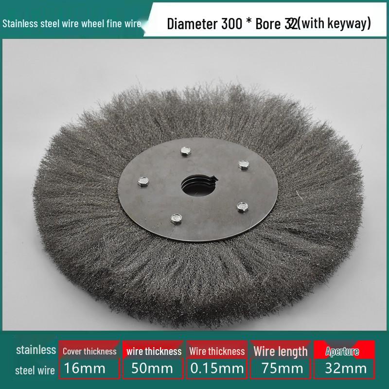 Stainless Steel Wire Brush Wheel for Sanding, Rust Removal, Deburring, Polishing, Grinding