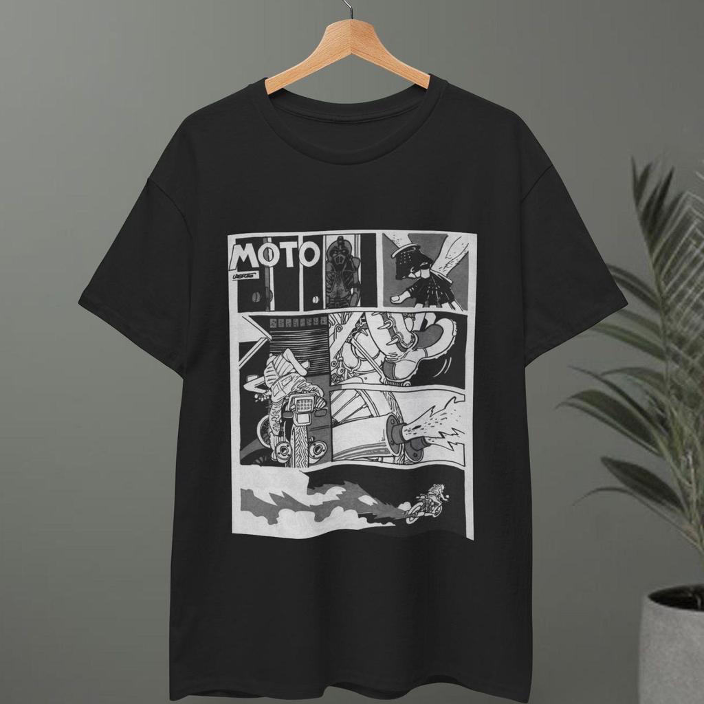 Vintage Comic Book Art T-Shirt and kids tshirt | Moto Heavy Cotton Tee