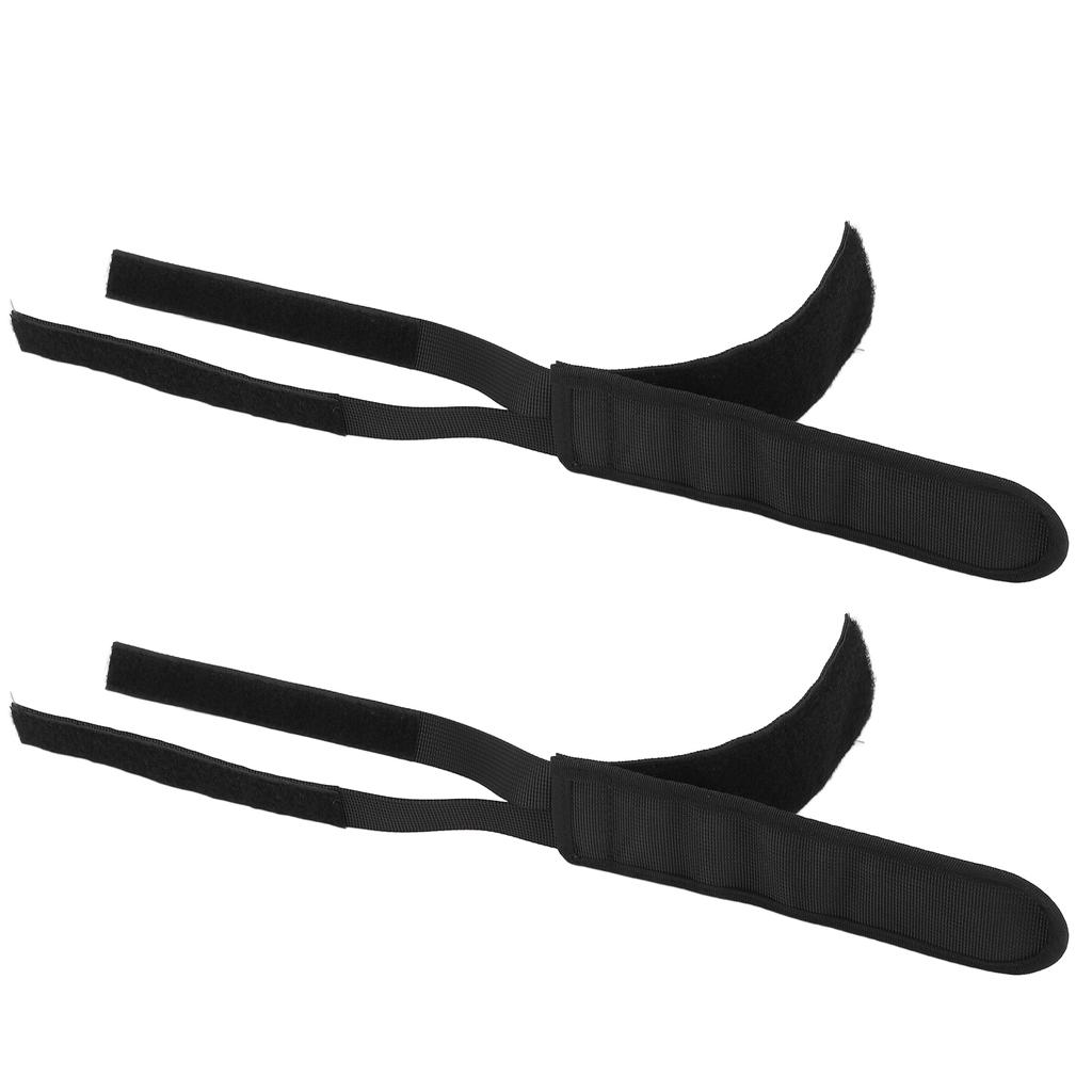 1 Par Tiras de Pedal de Bicicleta Fita Resistente a Rasgos Durável Robusto Ajustável Cinta para Pés de BicicletaPreto